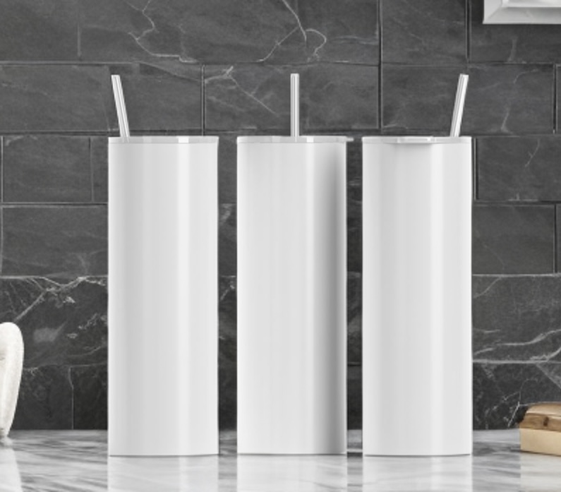 20oz Skinny Travel Tumbler (Lid & Straw included)